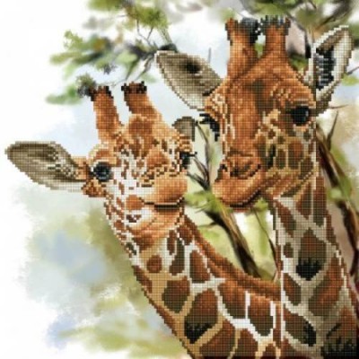 Diamond Art - Girafes 15.8x15.8"